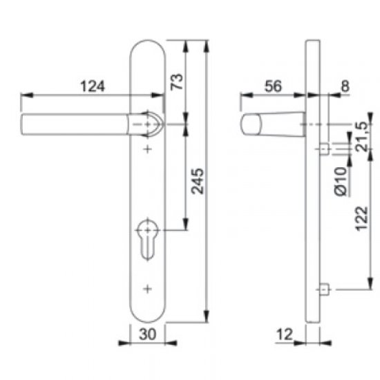 Hoppe Birmingham 92mm Upvc Lever Door Furniture